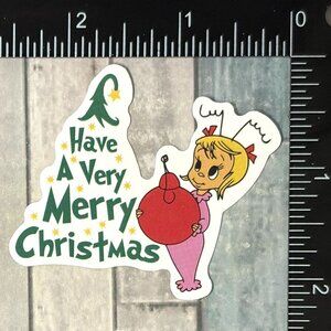 🌀10/$10🌀 Mean One Grinch Christmas Reusable Waterproof Vinyl Sticker